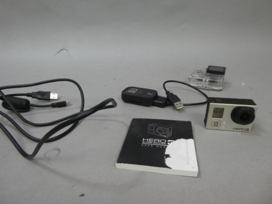 Gopro Hero 3 Black Camera w/ Case & Remote