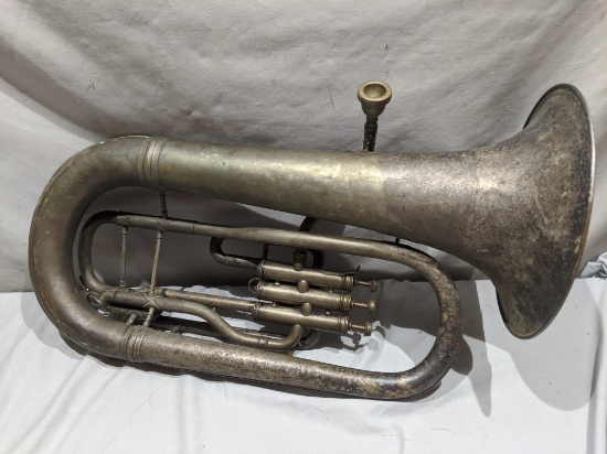 Brua C Keefer 6648 Silver 3 Valve Euphonium Horn