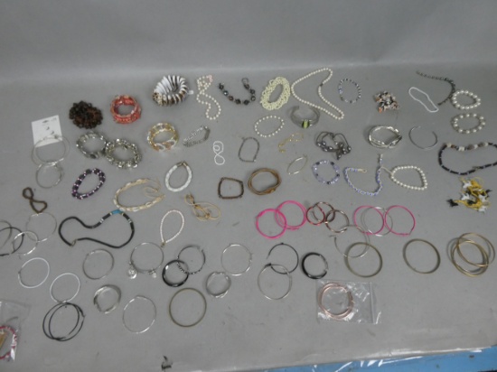 Large Lot Assorted Jewelry Bracelets