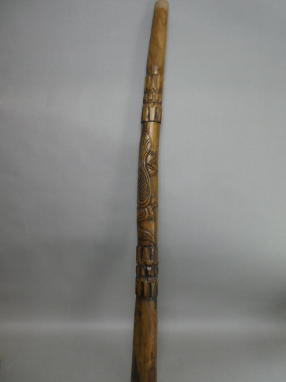 Vintage Hand Carved Iguana 51" Didgeridoo