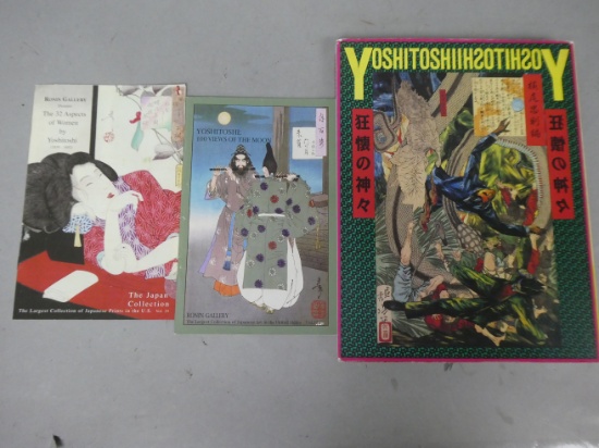 Yoshitioshi Book in Japanese & 2 Ronin Gallery Catalogs