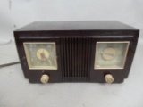 GE General Electric Model 535 Maroon Plastic Tube Radio Alarm Clock