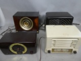 Lot 4 Old Plastic Radios Airline RCA Victor Zenith Potter LaFarge