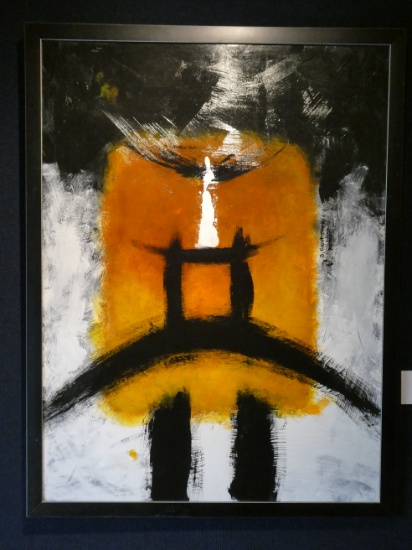 Barbara Gavel Golden Shield Acrylic
