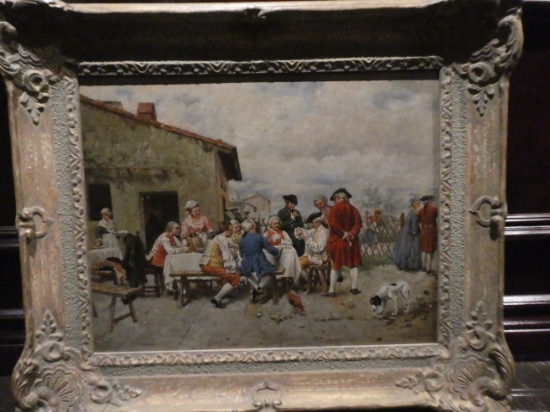Bingham Gathering Oil on Board