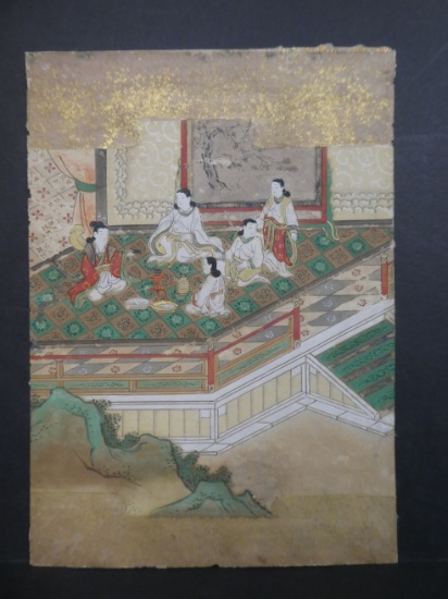Antique Unsigned Japanese Edo Period Paining