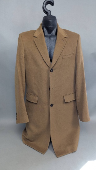 Ted Baker Endurance Camel Overcoat Size 42R