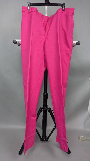 Alexander McQueen Pink Slim-Fit Trousers Made in Italy