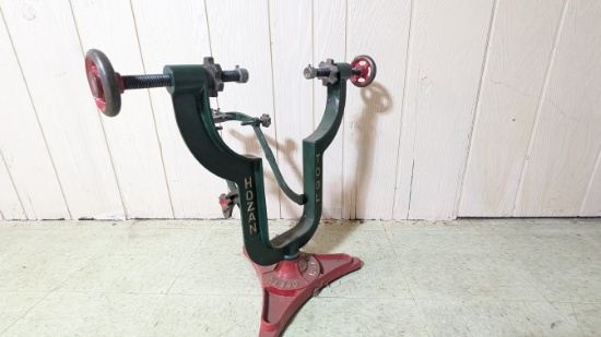 Antique Cast Iron Bike Bicycle Hozan Tool Co Truing Stand No 340