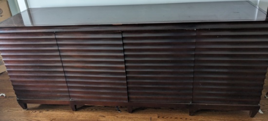 Baker Barbara Barry Collection Fluted Java Mahogany Sideboard