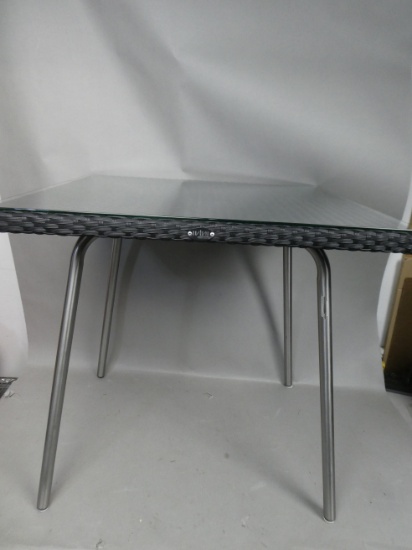 Vintage Ivini Garden Furniture Italian Designer Square Table