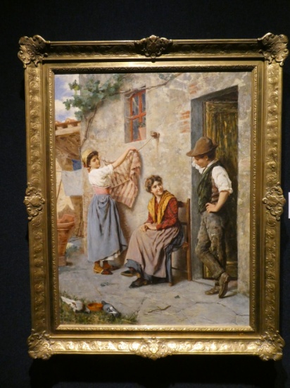 Peter Costa Courtship Oil Painting