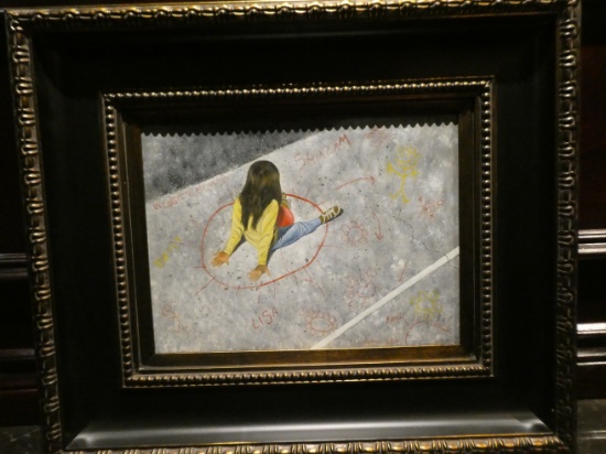 Joe Richards Child in Play Oil Painting