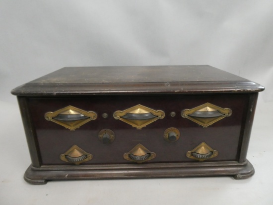 1920's Grebe MU-1 Synchrophase 5 Tube Battery Radio Receiver
