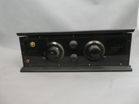 c1920's Western Coil & Elec CO Radiodyne 6 Tube Table Top Radio Receiver