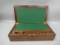 Antique Mahogany Wood & Brass Portable Lap Desk