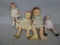 Lot 4 Pasty Composition Dolls Effanbee Affanbee etc