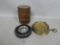 Lot 3 Old Tobacciana Briggs Smoking T tobacco Barrel Tire & Brass watch Style Ashtrays