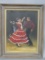 1966 Louise Seward Flamenco Dancers Oil Painting