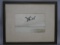 William Schmedtgen Pair of Flying Mallard Ducks Watercolor Painting LISTED ARTIST