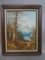 Signed F Swatzle Path Before Mountains Oil Painting