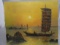 Vintage Chinese Junque Signed Oil Painting