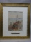 Frank Henry Shapleigh View of Menton Watercolor Painting LISTED ARTIST