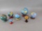 Collection of Vintage Metal and Plastic Globe Banks