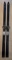 Paris Manufacturing Co Wooden Skis 74 Inches Long with Bindings