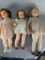 Set of Three Mid-Century Ideal Dolls with Original Clothing