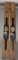 Sea King Deluxe Outboard Wooden Water Skis with Bindings