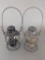 Pair of New York Central Railroad Lanterns Marked NYC and Adlake Kero