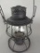 C&NW Railroad Lantern with Clear Embossed Globe Chicago & Northwestern