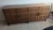 Baker Banded Walnut Chinese Chippendale Dining Server by Grand Rapids