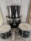 4 Piece Ludwig Vistalite Acrylic Drum Set with Tama Pedal