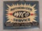 Wico MagnetosÂ  Authorized Service Metal Advertising Sign