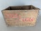 Cleo Cola Wooden Crate with Advertising Graphics from 1930s-1940s