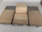 Set of 6 Antique Army Green Metal File Drawers