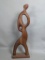 Mid-Century Modern Abstract Wood Sculpture Signed by Endre Vitez