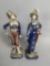 19th-Century German Majolica Figurines Depicting Lady and Gentleman