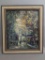 Framed Impasto Oil Painting of Parisian Street Scene