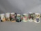 7 Hand Painted Limoges France Tankard Mugs