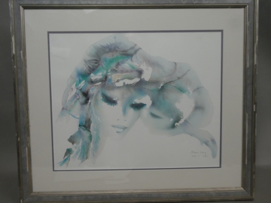 Shevy Levi Portrait of Woman Limited Edition Lithograph
