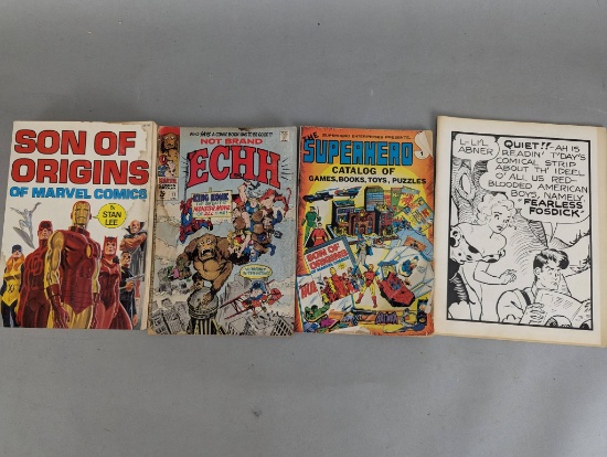 4 Comic Books Son of Origins Not Brand Echh Cartoon Show Superhero Catelog