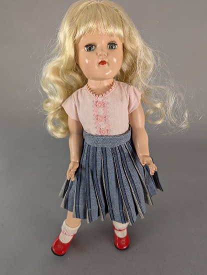 16 Inch Ideal Toni Doll P91 with Blonde Hair and Original Outfit