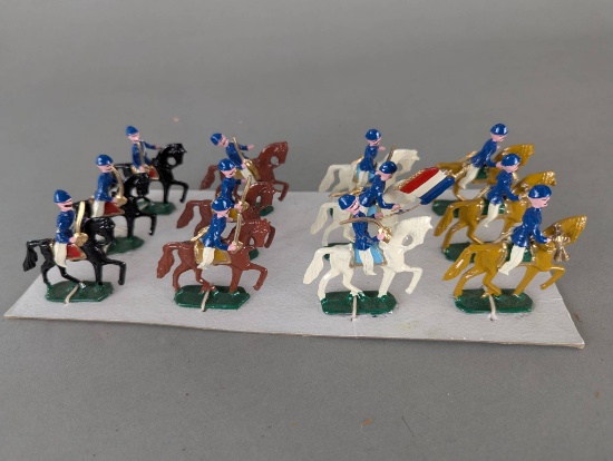 Heyde French Napoleonic Hussars 1815 Painted Lead Toy Soldiers
