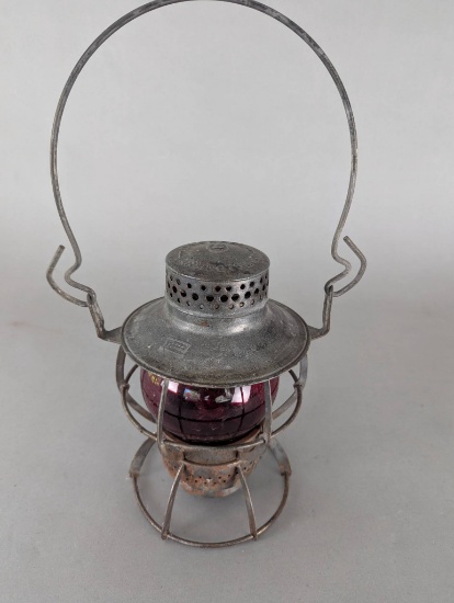 Penn Central Railroad Dressel Lantern with Red Globe