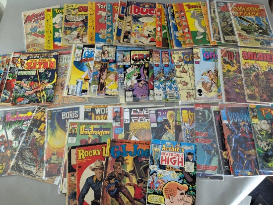 66 Comic Books Featuring Various Titles Across Multiple Genres