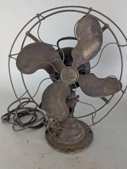Emerson Electric Three Speed Fan with Brass Blade & Cage 21646