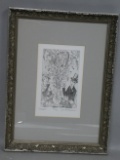 Vintage David Driesbach  Limited Edition Etching Titled Prost